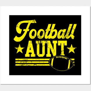 Football Aunt Sports Auntie Posters and Art